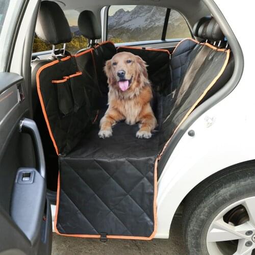 Waterproof Quilted Non-slip Pet Dog Car Seat Cover Hammock Pet Accessories Mat Blanket Back Seat Protector Mesh Viewing Window
