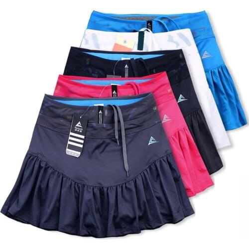 Women Pleated Tennis skirts with Built In Short , Women Tennis Patchwork Mesh Skorts , Girls Yoga Sports Badminton Skirt Short