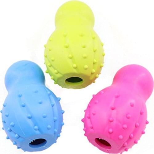 Dogs Chew Toys Rubber Balls Shape Dog Interactive Molar Teeth Clean Toy Bite Resistant Puppy Cleaning Toy Pets Toothbrush Supply