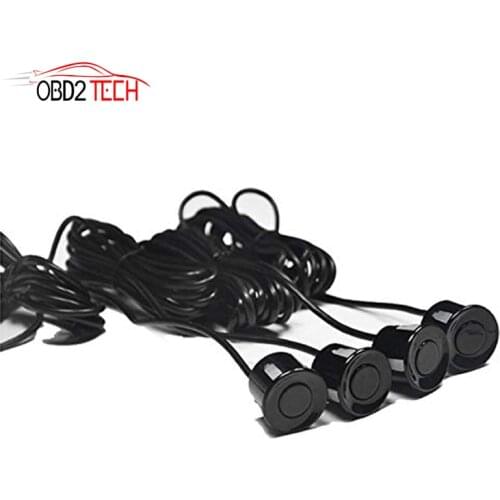 [4pcs/lot]22mm Sensors Buzzer No Drill Hole Saw 22mm Car Parking Sensor Kit Reverse Radar Sound Alert Indicator System