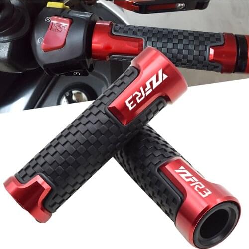 7/8'' 22mm For YAMAHA YZF R3 Aluminum + plastic Motorcycle Anti-Skid Handle Grips For YAMAHA YZF R3 YZFR3 2015 2016 2017