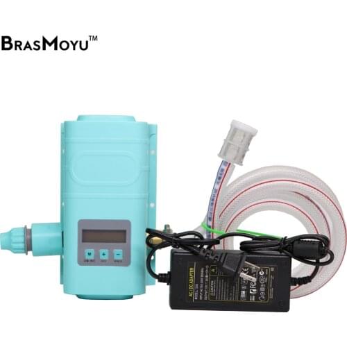 BRADMOYU 1PC 110V-240V Gardens Automatic Timer Intelligent Control Irrigation System Water Suction Pump w/ 12V 4A Power Supply