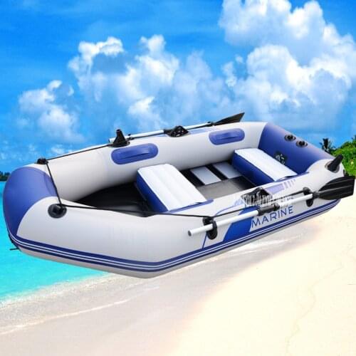 B3260 260*120*31cm PVC inflatable boat net fishing boat dock boat 3Persons With drawing bottom plate Surf Sandbeach Rowing Boats