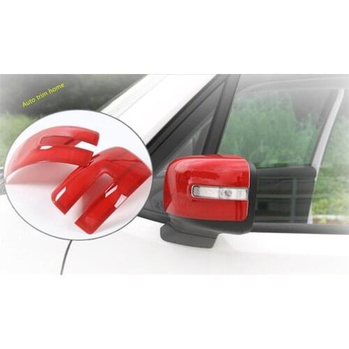 Lapetus Outside Door Rearview Mirror Decoration Protector Cover Trim Fit For Jeep Renegade 2015 - 2020 Colorful Exterior Kit ABS