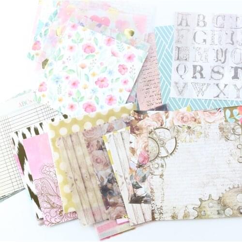 Domikee cute cartoon multi function diary planner notebooks decorative paper sheets, candy scrapbooking DIY paper accessories