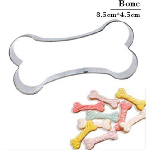Dog Bone Baking Tools Vegetable Kitchen Set Biscuit Press Icing Cookie Cutter Tools Stainless Steel Baking Tools Sales Online