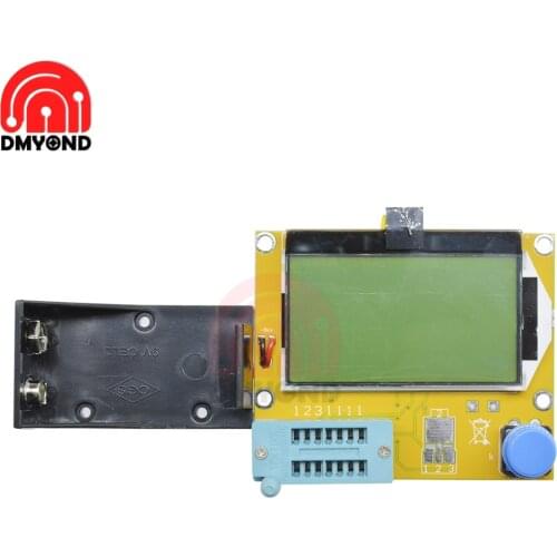 LCR-T4 Transistor Tester M328-Battery Case Box For LCR-T4 Backlight Diode Triode Capacitance T4 Meter Digital LCD Screen