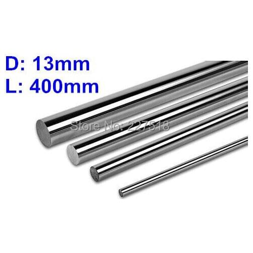 4pcs/lot D13mm L400mm linear shaft 13mm LM Shaft diameter 400mm long for LM13UU 13mm linear ball bearing linear smooth rod