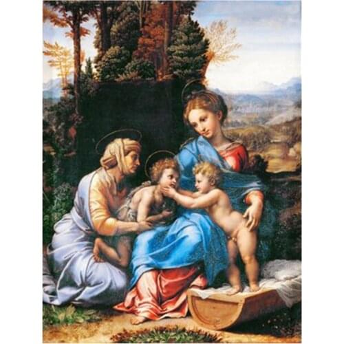 Kamy Yi Diy 5D Character Portrait Full Square/Round Diamond Embroidery Landscape Mosaic Art Cross Stitch Kit