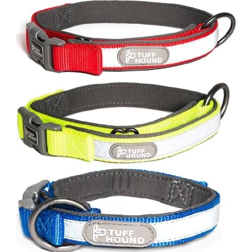 Pet Dog Collar Nylon Necklace Outdoor Reflective Training Dog Collars For Large and Small Dogs Accessories
