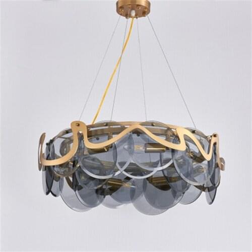 New Stainless steel crystal chandelier LED luxury long restaurant decoration lights island simple lighting