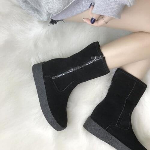New Warm Plush Winter Women Snow Boots Fashion plus velvet Women Boots Women non-slip Boots Women Platform U11-50