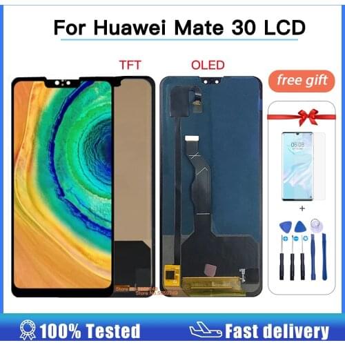OLED Screen For Huawei Mate 30 LCD Display Touch Display Digitizer Assembly For Huawei Mate30 TAS-L09 TAS-L29 Screen 100% Tested