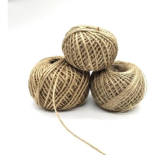 50/85/100Meter Zakka Hemp Ropes Hangtag Cords DIY Handmade Clothing Accessories Flowers Gift Packaging Decoration Ribbon