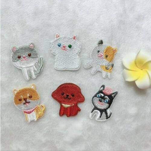 PGY 1PCS Autumn Children Cartoon cute dog Patches Decoration Cloth Ironing Animal Girl Patches Accessories Free Shipping