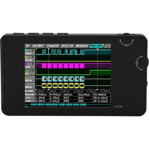 Portable Digital Logic Analyzer 2.8in TFT LCD Display 4 Channels LA104 Vector Network Analyzer for Automotive Electronics