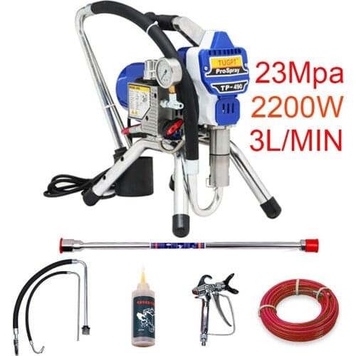 TP-490e High-pressure airless spraying machine Professional Airless Spray Gun Airless Paint Sprayer painting machine tool