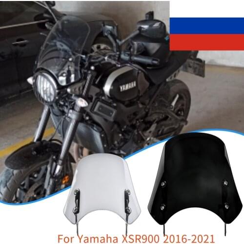 Motorcycle Windshield Windscreen for Yamaha XSR 900 2016-2021 2017 2018 XSR900 Accessories Wind Deflectors Airflow Flyscreen