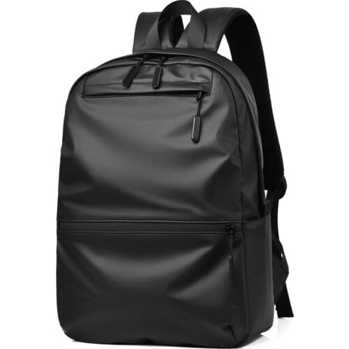 High Capacity Ultralight Backpack For Men Soft PU Leather Fashion School Backpack Laptop Waterproof Travel Shopping Bags Mens