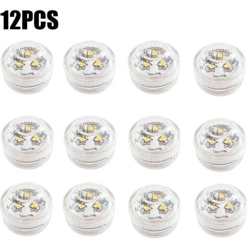 1 Set Waterproof Underwater Electronic Candle Lamp Clear Submersible Lights Colorful Fish Aquarium Diving Light LED Tank De V2L0