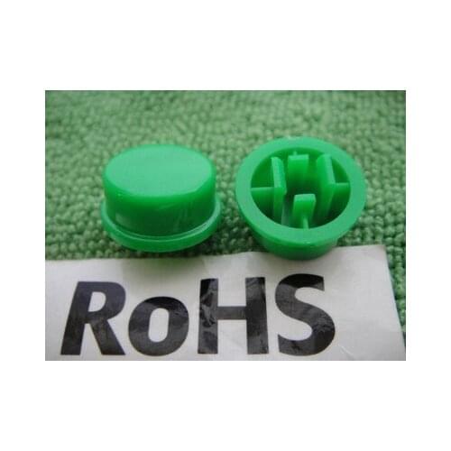 Green Caps for Panel PCB Tactile Tact Push Button Switch Momentary 9v 12v 100pc