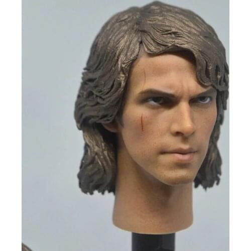 1/6 Scale Male Actor Hayden Christensen High Quality PVC Head Sculpture Fit 12inches Action Figures Body