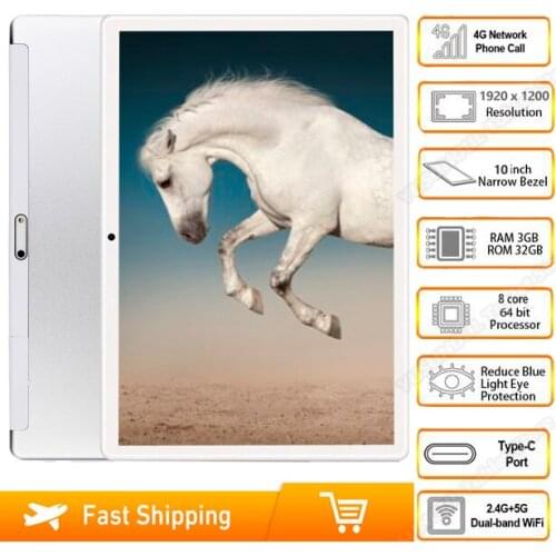 Sales tablet pc 10 inch Octa Core Android 9.0 3GB RAM 64GB 1920x1200HD Screen 5G wifi 8.0MP Cameras 4G LTE Phone tablet GPS Pad