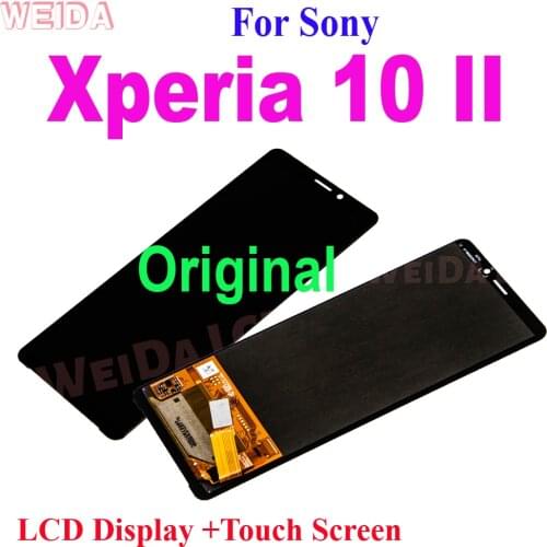 100% Original LCD For Sony Xperia 10 II LCD Display Touch Screen Digitizer Panel Assembly For Sony 10II LCD Display Replacement