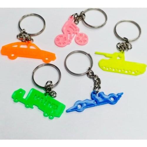 10X Colorful car truck figure Key chain Boys Kids Birthday Party Favors Favour Pinata Bag Filler Goody Gag Loot Cake Topper Gift