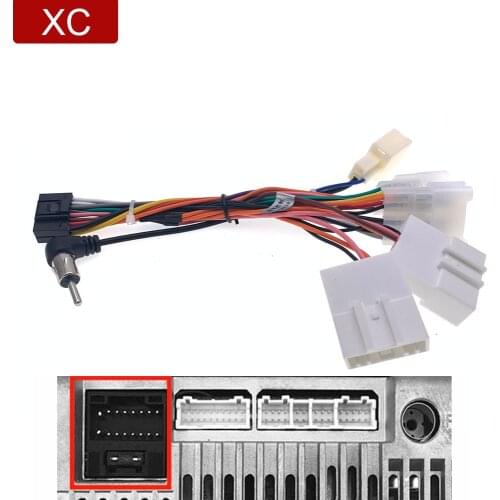 16pin Car Radio Cable for TOYOTA Corolla Highilander VIOS YARIS Power Wiring Harness DVD GPS Connector Android Multimedia Player