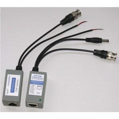 2 Pair CCTV Camera BNC Video Balun UTP PVD Transceiver a27