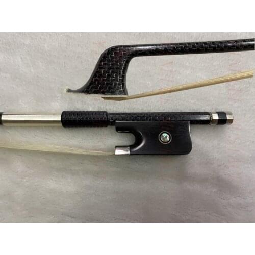 5 Star top level Performance white string weave Carbon Fiber Graphite 4/4 Cello Bow ebony frog Free Shipping