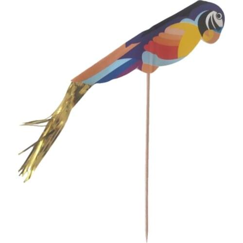 50pcs Foil Parrot Fruit Sticks Cocktail Picks Party Table Decoration