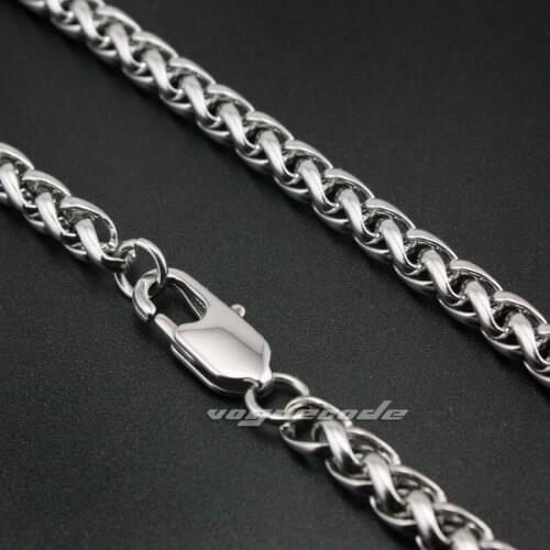 8.0mm Diameter 16~36inch 316L Stainless Steel Mens Biker Punk Necklace Chain 5D017