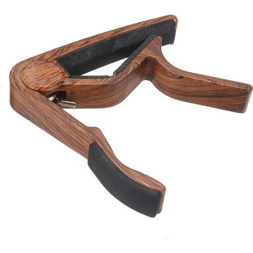 Wood Classic Guitar Capo Acoustic Electric Guitar Quick Change Trigger Key Clamp For Acoustic Electric Guitars