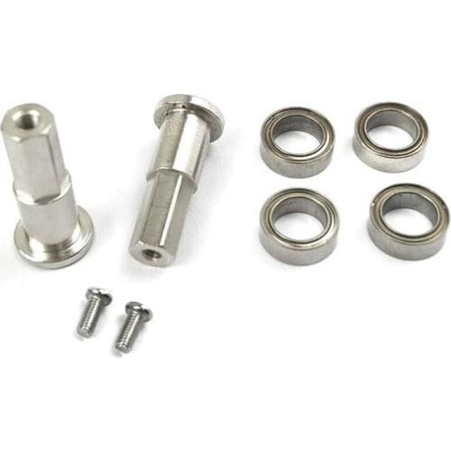 For Wpl D12 1/10 Rc Truck Car Parts 5Mm Metal Combiner Wheel Hub Hex Adapter with Bearing Upgrade Accessories