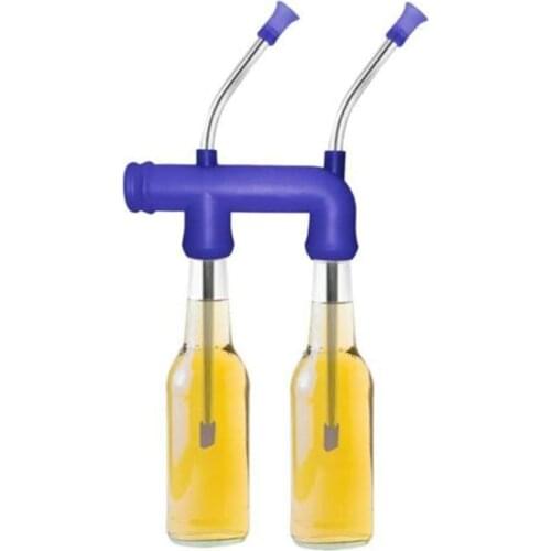 Double Beer Snorkel Beer Dispenser for College Parties Birthdays Christmas New Year Party