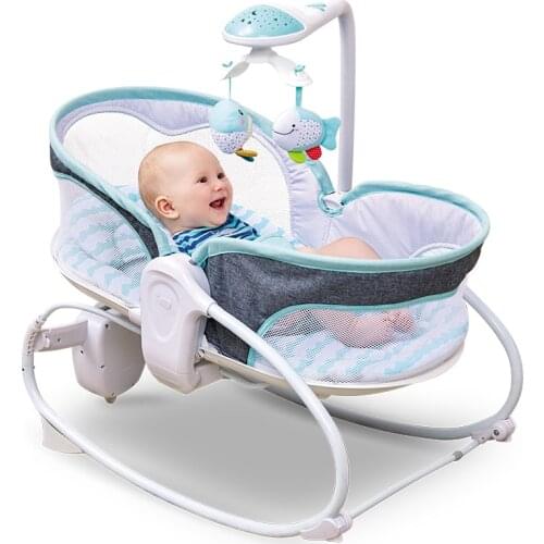Basket Baby Cradle Automatic Electric Rocking Sleeping Bed Comfort Chair Reclining Changing Mecedora Para Bebe Kid Bed BK50YY