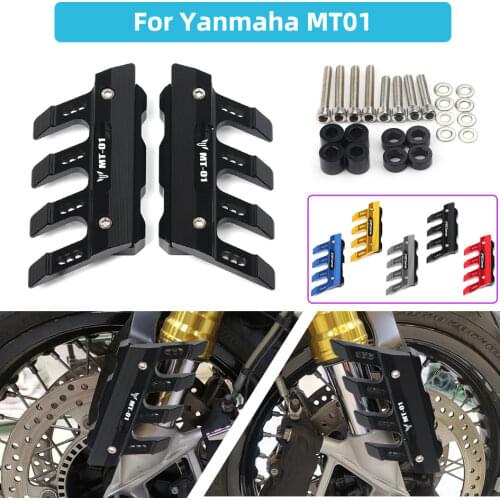 Laser Logo For Yanmaha MT01 MT-01 MT 01 Motorcycle Accessories Universal Front Fender Side Protection Guard Mudguard Sliders