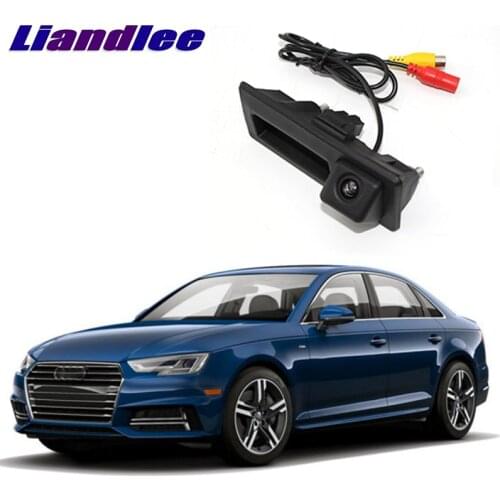 LiandLee Car Trunk Handle Rear View Reversing Parking Camera For Audi A4 / S4 / RS4 B8 8K 2009~2016