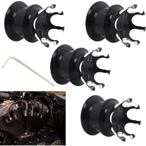 Motorcycle Crown Head Bolt Topper Cover Cap Screw Engine Cover Trim Head For Harley Softail Dyna Sportster XL 883 1200 1986-up