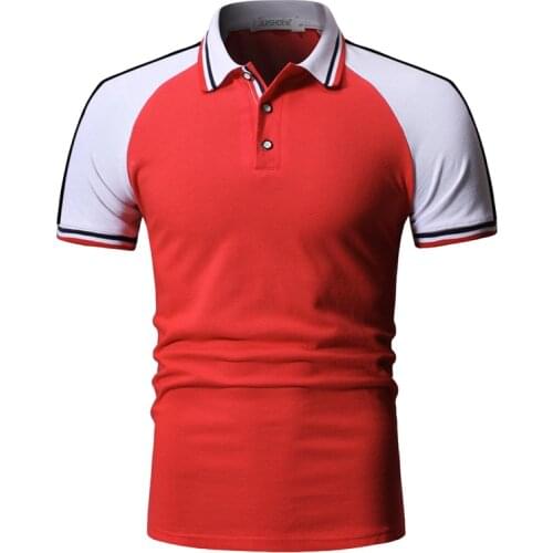 Men polo mans shirt Short Sleeve Polo Shirt Men Contrast Color Summer Polo shirt men Streetwear Casual Fashion Men tops