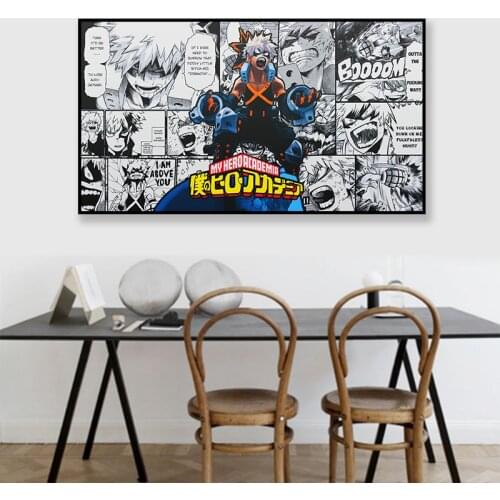 My Hero Academia Anime Wall Scroll Decoration Poster Art Prints 50 x 70 cm,No Frame