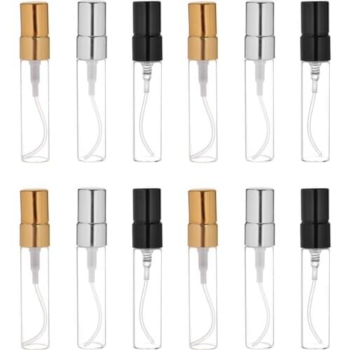 5ml Portable Glass Perfume Bottle Aluminum Atomizer Empty Cosmetic Refillable Container Spray Bottle Hot Sale 2020