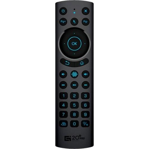 G20S PRO G20BTS Plus 2.4G Wireless Voice Backlit Air Mouse Gyroscope IR Learning Remote Control for X4 X96 Android TV BOX AM7