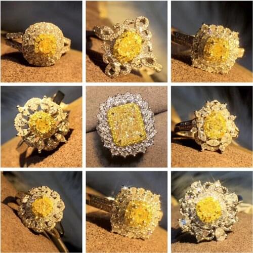 We have a lot of styles that we like to customize. 1-5 Carat ct Wedding Moissanite Diamond Ring Genuine 18K 750 White Gold 1