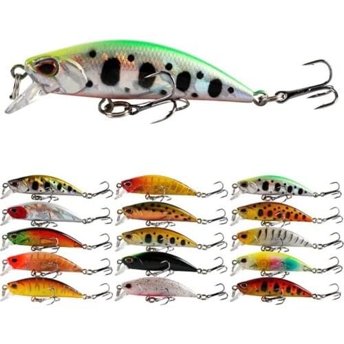 5.5cm 5g Minnow Wobbler Fishing Lure Jerkbait Bait Perch Pesca Mini Sinking Wobblers Fishing Lures Hard Deep Artificial Bait