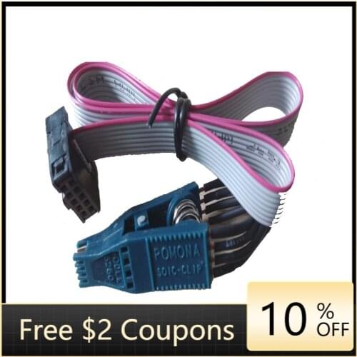 2020 High quality Pomona soic8 clip 5250 soic8 pin clip For Tacho Pro 2008 odometer correction tool cable diagnostic car