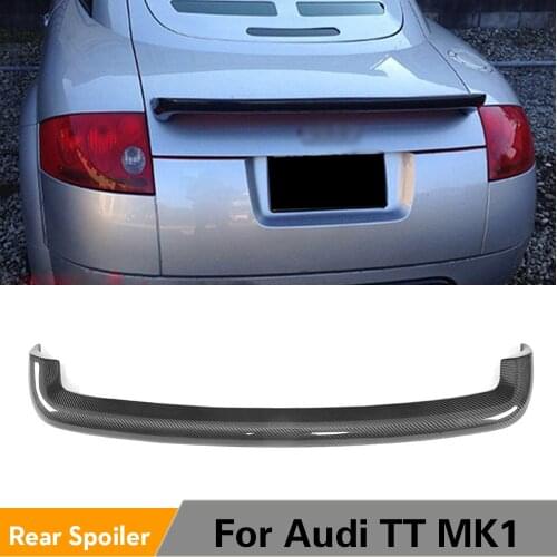Rear Trunk Spoiler For Audi TT MK1 Type 8N 1998 - 2006 Rear Tunk Boot Lip Wing Spoiler Carbon Fiber