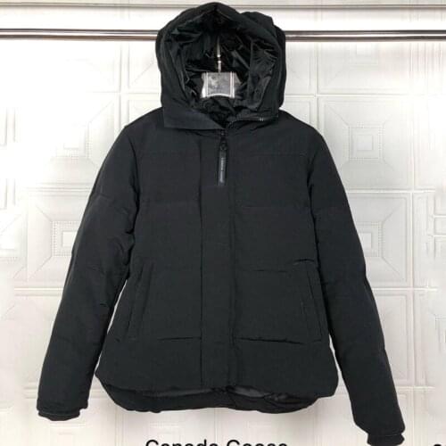 Winter Mens Canadian CG Macmillans Parka Goose Down Jacket Warm Outerdoor Coat Wind Waterproof Hood Without Fur Short